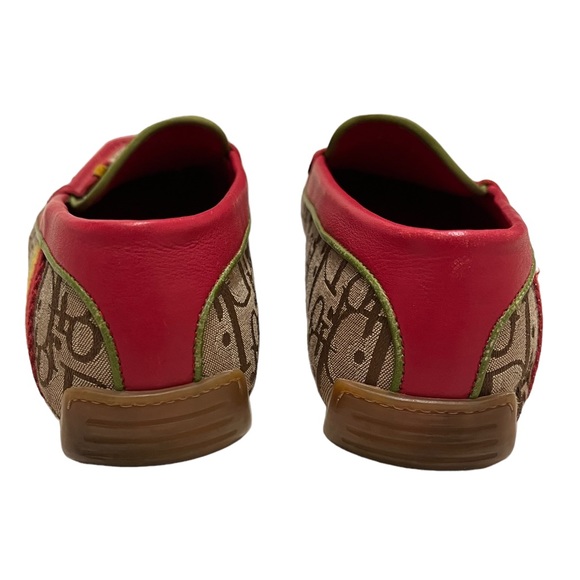 Christian Dior by John Galliano Rasta Driving Flat Loafers Vintage Rare - Picture 6 of 11